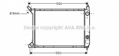 AVA QUALITY COOLING au2095 -  Радиатор, охлаждение двигателя